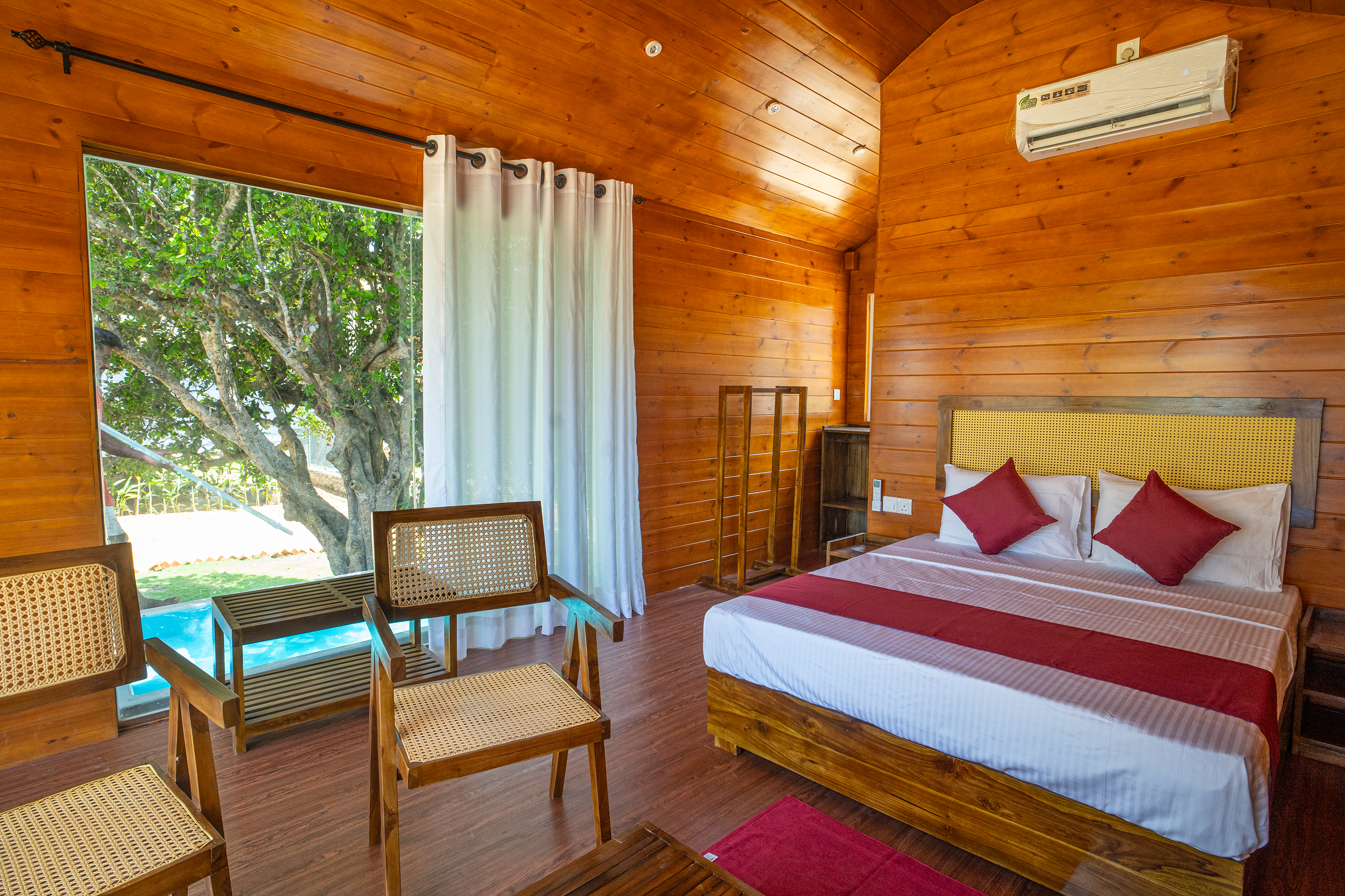 Villa lounge area with smart TV